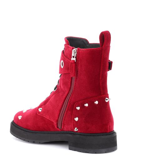 fendi inspired red boots|Fendi trekking boots.